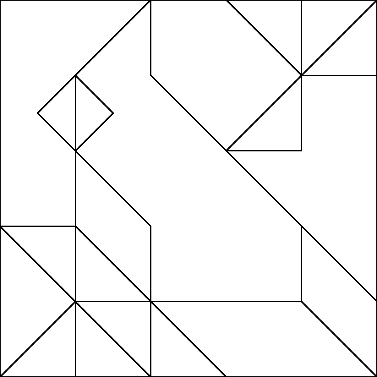Pattern 16, Cardinal barn quilt pattern thumbnail